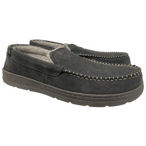 Eddie Bauer Men’s Loudon Suede Memory Foam- Size M (8-9), Charcoal, NWT